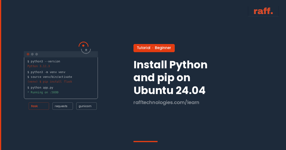 Install Python and pip on Ubuntu 24.04