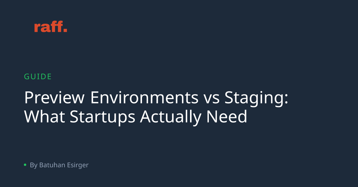 Preview Environments vs Staging Guide | Raff